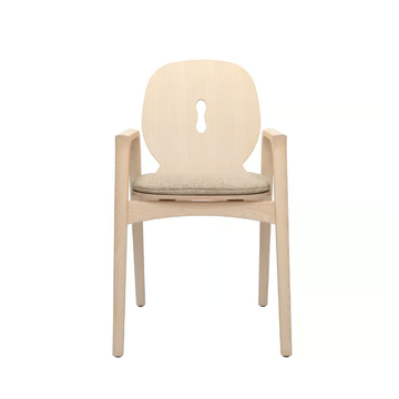 OTTAVIA PO03 - Ash chair with integrated cushion with armrests by New Life - view 3